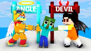 Monster School : Angel Fnaf Freddy x Devil Squid Game Doll Help Baby Zombie - Minecraft Animation