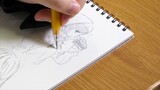 [แอนะล็อก] ฉันวาดสาวเต็มหน้าในแฟชั่นฤดูใบไม้ผลิ [ศิลปินการ์ตูนมืออาชีพ] การทำความเร็วภาพประกอบ