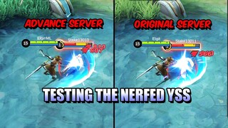 LET'S TEST THE NERFED YI SUN-SHIN ON ADVANCE SERVER MOBILE LEGENDS