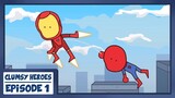 Spider Man & Iron Man - Clumsy Heroes Ep 1 (Animation)