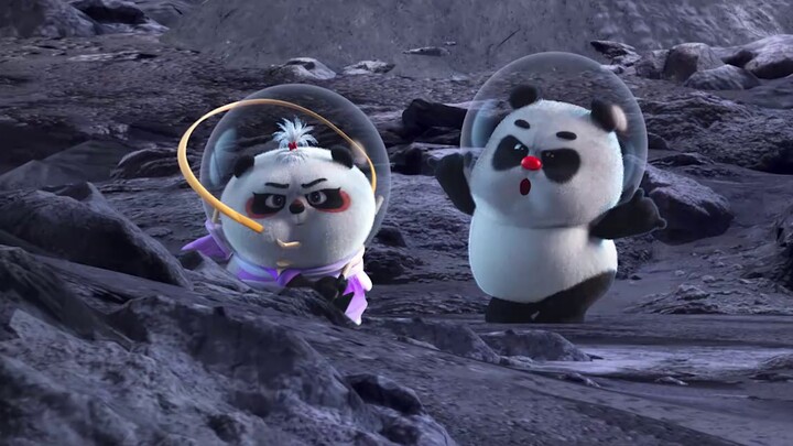 Panda 666 lands on the moon