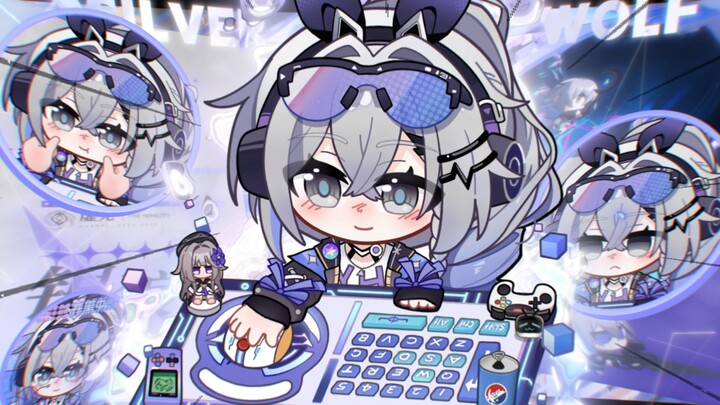 【桌宠碎片】全新银狼桌宠！25键位|全新皮肤|14套动作表情