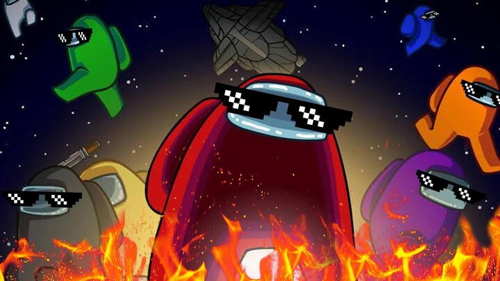 Among Us Dengan Crewmate IQ 5000000