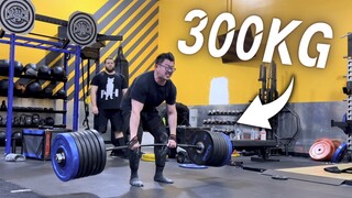 状态低迷，勉强硬拉300kg，看来还是不够痞帅啊！🤬😡
