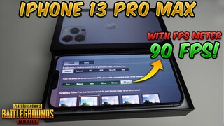 90 FPS on iPhone 13 Pro Max (PUBG MOBILE) Live FPS Meter/Benchmark is 90 FPS Stable? Heating & Lag?!
