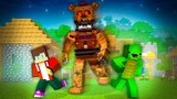 We Saved the Village from FNAF FREDDY Attack in Minecraft - Maizen JJ and Mikey