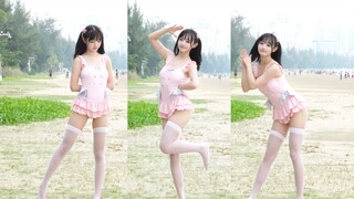 【Miao Xiaomiao】♥ Ayo cepat pergi♥ Ayo pergi ke pantai bersama saudara perempuanku yang pakai baju re
