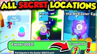 ALL *100* SECRET 🥚EASTER EGG LOCATIONS In Pet Simulator X!! (Roblox)