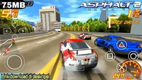 DOWNLOAD ASPHALT URBAN GT 2 PPSSPP ANDROID - UKURAN KECIL HANYA 75MB