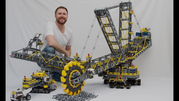 [พิมพ์ซ้ำ] LEGO Krupp Bagger 288 Bucket Wheel Excavator ขนาดใหญ่สุด