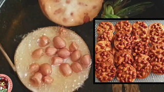 วิธีทำขนมถั่วทอด ถั่วทอดแผ่น ถั่วแผ่นทอด (คลิปสั้นไม่มีเสียงบรรยาย)