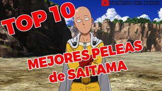 💥TOP 10 MEJORES PELEAS de SAITAMA