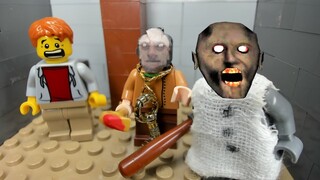 GRANNY 2 LEGO THE HORROR GAME ANIMATION: Scary Granny and Scary Grandpa Day 1