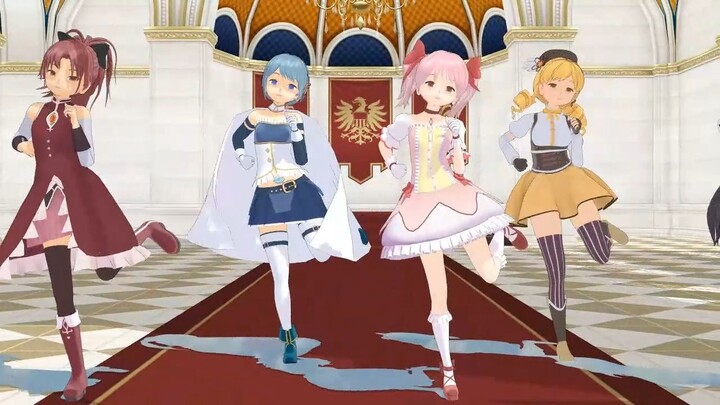 【mmdまどか☆マギカ】魔法少女5人でワールドイズマイン