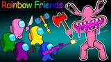 Among us VS PINK Rainbow friends - Peanut Among us animation zombie