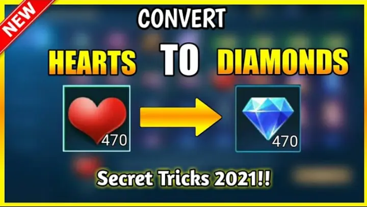 HOW TO CONVERT HEARTS TO DIAMONDS/SKIN?!! SECRET TRICKS 2021 IN MOBILE LEGENDS BANG BANG