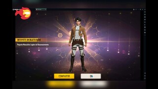 COMO GANAR LA NUEVA SKIN DE FREE FIRE - LEVI ACKERMAN || SHINGEKI NO KYOJIN