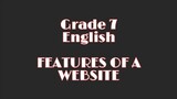 Module Vlogs: Features of a Website || Grade 7 English Quarter 2  Week 3 || Clowder zone