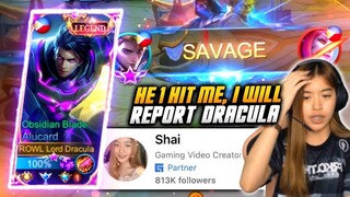 Dracula Meet Famous FB Girl Streamer "Shai" | This What Happened!! | MLBB