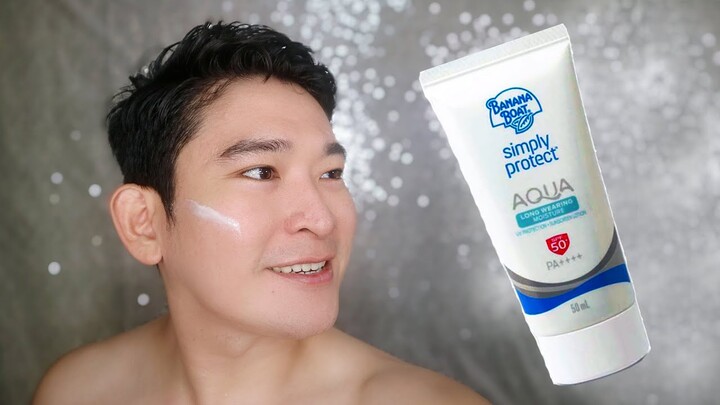 BANANA BOAT SIMPLY PROTECT AQUA LONG WEARING MOISTURE SUNSCREEN REVIEW | HYDRATING & NON OILY