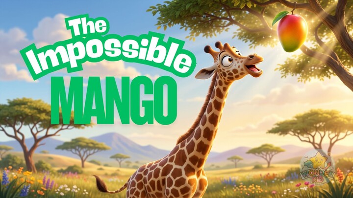 🦒 Gerry the Hungry Giraffe | Episode 1: The Impossible Mango 🍋 | Funny Animated Cartoon for Kids