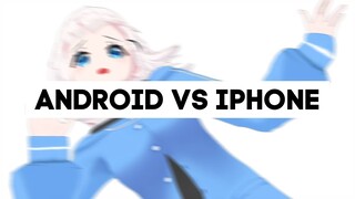 Pengguna Android VS Pengguna iPhone Di Pagi Hari... (vtuber indonesia) #shorts