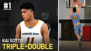 KAI SOTTO HIGH SCHOOL TRIPLE-DOUBLE! | NBA 2K21 My Career Ep. 1 (FILIPINO)