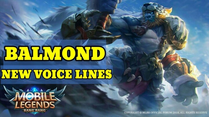 Balmond 2021 Voiceline MLBB