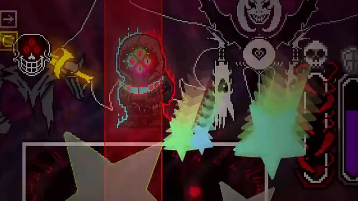 "With translation and link" Monsters Beyond God! Super Cool Dust Dust! Dust Sans War Stage 1-2 Full 