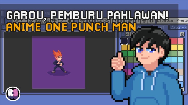 Garou Si Pemburu Pahlawan | Anime One Punch Man | Pixel Art Timelapse