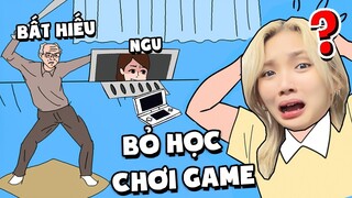 Ruby Bỏ Học Đi Chơi GAME Bị MẸ VÀ ÔNG NGOẠI Phát Hiện RƯỢT ĐÁNH Trong Hidden My Game By Mom 4 !!!