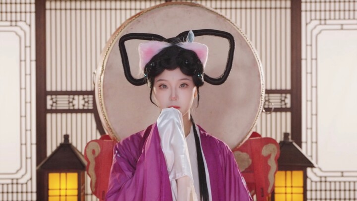 [The Opera Cat: Mo Zi] Watch this move! Embodying the spirit of water sleeves, striking the drum of 