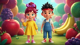 Learn Fruits with Alara &Kayrahan🍓🍊🍉|Fun Kids Song #kidssongs #fruits #nurseryrhymes #LearnFruits