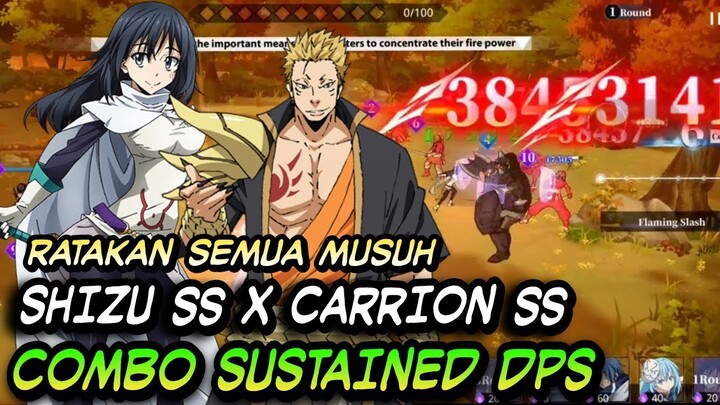 Combo Shizu & Carrion Sustained Dps Tensura king of Monster