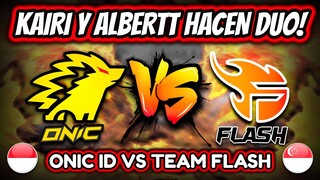¡KAIRI y ALBERTT ENSEÑAN EL VERDADERO PODER DE ONIC! ONIC ID vs TEAM FLASH | MOBILE LEGENDS