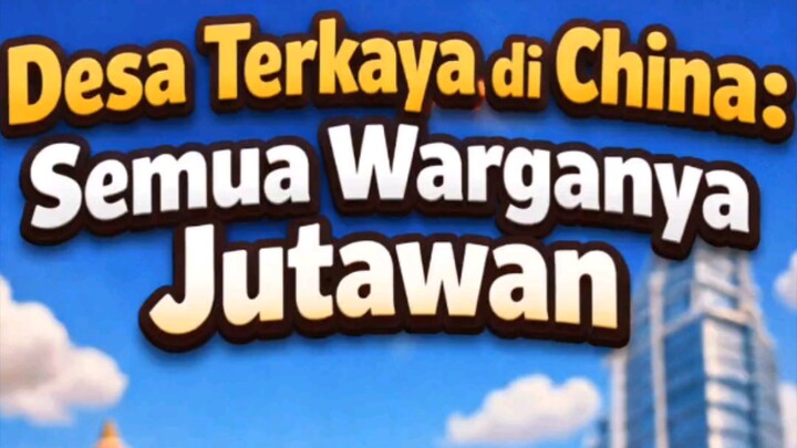Desa Terkaya di China. semua warganya jutawan.