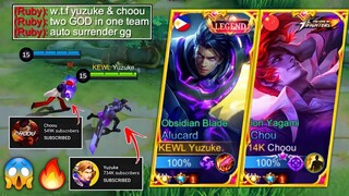 Yuzuke Meets Choou in Ranked GAME! | Top Global Alucard & Choou Connection!! 🔥 (Intense Match!)