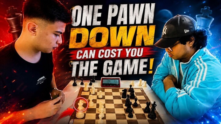 One pawn-up is enough to win the game