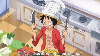 semua kru panik+ takut kalo Luffy yg masak🤣