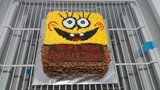Cara membuat kue Ultah spongebob | HOW TO MAKE A SPONGEBOB CAKE