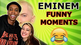 Eminem FUNNY MOMENTS (BEST COMPILATION) REACTION | THIS MAN HAD US ROLLIN! 😂💀