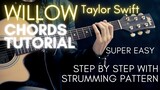 Taylor Swift - Willow Chords (Guitar Tutorial)