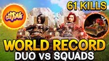 *NEW* WORLD RECORD DUO VS SQUADS 61 KILLS ISOLATED | CODM BR