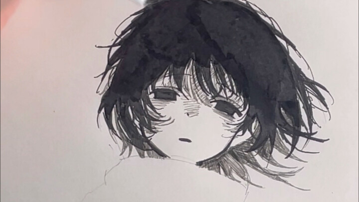 After finishing the drawing, it looks like Shizuka Hisose.