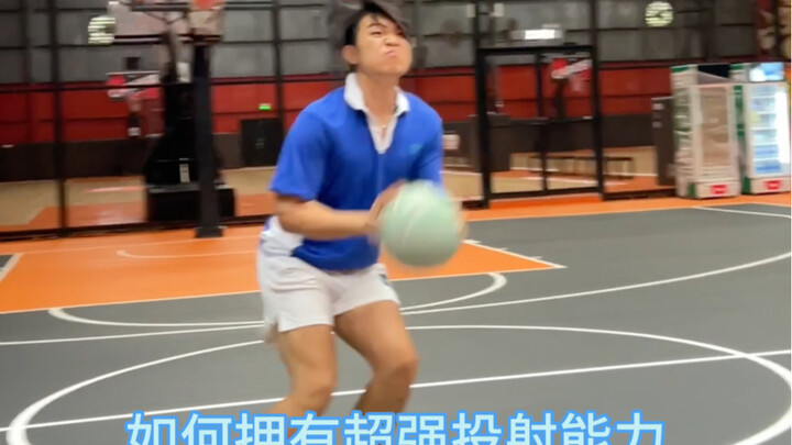 When did you develop the ability to hit three-pointers from the perimeter?