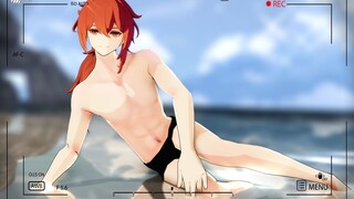 迪卢克1.7版本限定泳装「原神MMD」
