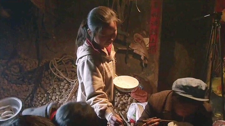 "Three Sisters" is a story about left-behind children in a village. Their father works away from hom