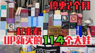 【潮玩砌墙】UP花了10万买的114只新玩具/sooya/蒙特ed/MTFU/wowork/薯泥/ayowy/dimoo/mimi/huhu/tatami...