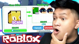 TRADING MY SCAM GOLDEN PIXEL TO RB HUGE CAT in Pet Simulator X