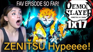 ZENITSU FTW!! You Must Master a Single Thing  | Demon Slayer Episode 17 Reaction 1x17 鬼滅の刃